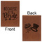 Bride / Wedding Quotes and Sayings Leatherette Sketchbooks - Large - Double Sided - Front & Back View