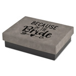 Bride / Wedding Quotes and Sayings Small Gift Box w/ Engraved Leather Lid