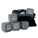 Bride / Wedding Quotes and Sayings Whiskey Stone Set - Set of 9