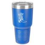 Fighting Cancer Quotes and Sayings 30 oz Stainless Steel Tumbler - Royal Blue - Single-Sided