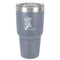 Fighting Cancer Quotes and Sayings 30 oz Stainless Steel Ringneck Tumbler - Grey - Front