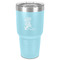 Fighting Cancer Quotes and Sayings 30 oz Stainless Steel Ringneck Tumbler - Teal - Front