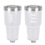 Fighting Cancer Quotes and Sayings 30 oz Stainless Steel Tumbler - White - Double-Sided