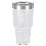 Fighting Cancer Quotes and Sayings 30 oz Stainless Steel Tumbler - White - Single-Sided