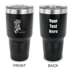 Fighting Cancer Quotes and Sayings 30 oz Stainless Steel Tumbler - Black - Double Sided