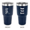 Fighting Cancer Quotes and Sayings 30 oz Stainless Steel Ringneck Tumblers - Navy - Double Sided - APPROVAL