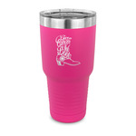 Fighting Cancer Quotes and Sayings 30 oz Stainless Steel Tumbler - Pink - Single Sided