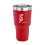 Fighting Cancer Quotes and Sayings 30 oz Stainless Steel Tumbler - Red - Single Sided