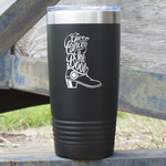 Fighting Cancer Quotes and Sayings 20 oz Stainless Steel Tumbler - Black - Single Sided