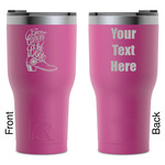 Fighting Cancer Quotes and Sayings RTIC Tumbler - Magenta - Laser Engraved - Double-Sided