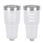 Christmas Quotes and Sayings 30 oz Stainless Steel Tumbler - White - Double-Sided