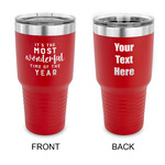 Christmas Quotes and Sayings 30 oz Stainless Steel Tumbler - Red - Double Sided
