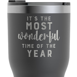 Christmas Quotes and Sayings RTIC Tumbler - Black - Engraved Front