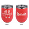 Christmas Quotes and Sayings Stainless Wine Tumblers - Coral - Double Sided - Approval