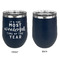 Christmas Quotes and Sayings Stainless Wine Tumblers - Navy - Single Sided - Approval