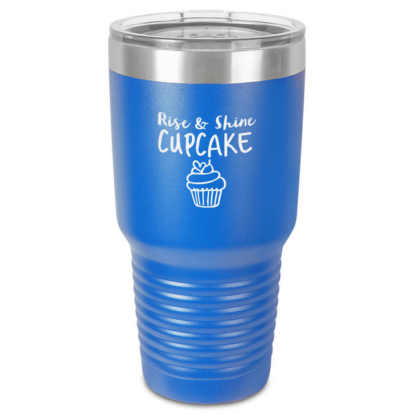 Custom Cute Quotes and Sayings 30 oz Stainless Steel Tumbler - Royal Blue - Single-Sided