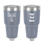 Cute Quotes and Sayings 30 oz Stainless Steel Tumbler - Grey - Double-Sided