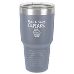 Cute Quotes and Sayings 30 oz Stainless Steel Tumbler - Grey - Single-Sided