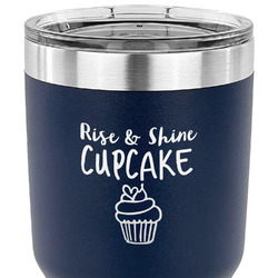 Cute Quotes and Sayings 30 oz Stainless Steel Tumbler - Navy - Double Sided