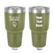 Cute Quotes and Sayings 30 oz Stainless Steel Ringneck Tumbler - Olive - Double Sided - Front & Back