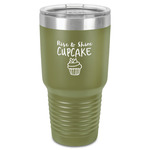 Cute Quotes and Sayings 30 oz Stainless Steel Tumbler - Olive - Single-Sided