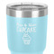 Cute Quotes and Sayings 30 oz Stainless Steel Ringneck Tumbler - Teal - Close Up