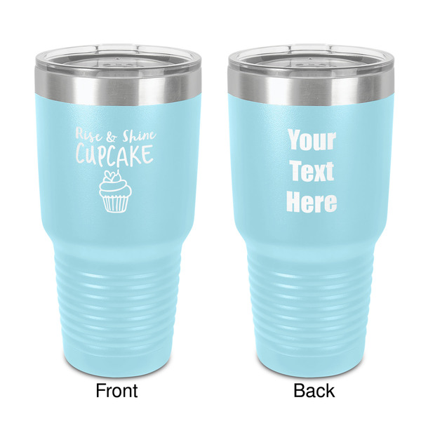 Custom Cute Quotes and Sayings 30 oz Stainless Steel Tumbler - Teal - Double-Sided