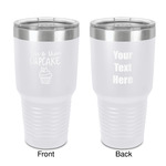 Cute Quotes and Sayings 30 oz Stainless Steel Tumbler - White - Double-Sided