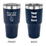 Cute Quotes and Sayings 30 oz Stainless Steel Tumbler - Navy - Double Sided