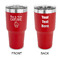 Cute Quotes and Sayings 30 oz Stainless Steel Ringneck Tumblers - Red - Double Sided - APPROVAL