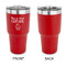 Cute Quotes and Sayings 30 oz Stainless Steel Ringneck Tumblers - Red - Single Sided - APPROVAL