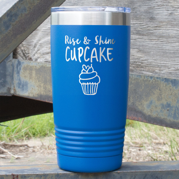 Custom Cute Quotes and Sayings 20 oz Stainless Steel Tumbler - Royal Blue - Double Sided