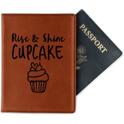 Cute Quotes and Sayings Passport Holder - Faux Leather - Single Sided