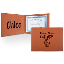 Cute Quotes and Sayings Leatherette Certificate Holder