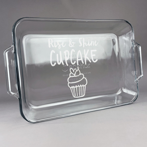 Custom Cute Quotes and Sayings Glass Baking and Cake Dish