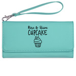 Cute Quotes and Sayings Ladies Leatherette Wallet - Laser Engraved- Teal