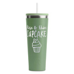 Cute Quotes and Sayings RTIC Everyday Tumbler with Straw - 28oz - Light Green - Single-Sided