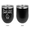 Cute Quotes and Sayings Stainless Wine Tumblers - Black - Single Sided - Approval