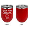 Cute Quotes and Sayings Stainless Wine Tumblers - Red - Single Sided - Approval