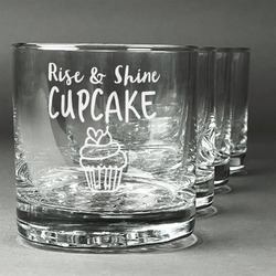 Cute Quotes and Sayings Whiskey Glasses (Set of 4)