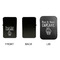 Cute Quotes and Sayings Windproof Lighters - Black, Single Sided, w Lid - APPROVAL