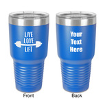 Exercise Quotes and Sayings 30 oz Stainless Steel Tumbler - Royal Blue - Double-Sided