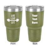 Exercise Quotes and Sayings 30 oz Stainless Steel Tumbler - Olive - Double-Sided