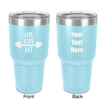 Exercise Quotes and Sayings 30 oz Stainless Steel Tumbler - Teal - Double-Sided