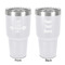 Exercise Quotes and Sayings 30 oz Stainless Steel Ringneck Tumbler - White - Double Sided - Front & Back