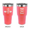 Exercise Quotes and Sayings 30 oz Stainless Steel Ringneck Tumblers - Coral - Double Sided - APPROVAL