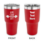 Exercise Quotes and Sayings 30 oz Stainless Steel Tumbler - Red - Double Sided