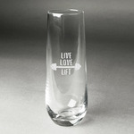 Exercise Quotes and Sayings Champagne Flute - Stemless Engraved