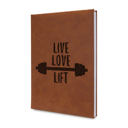Exercise Quotes and Sayings Leatherette Journal - Double Sided (Personalized)