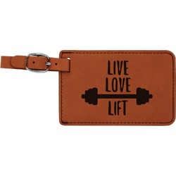 Exercise Quotes and Sayings Leatherette Luggage Tag